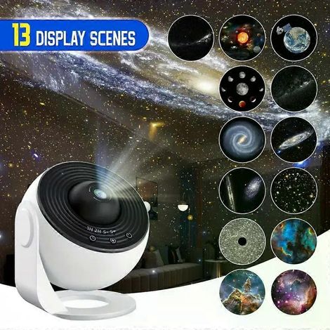 Sternenhimmel-Galaxie-Projektor, Nachtlicht, 360° drehbare Planetariumslampe, Heim-, Schlafzimmer- und Hochzeitsdekoration, stimmungsvolle Atmosphäre (1/4)