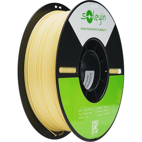 Filamento Creality PLA 1 75 mm biodegradabile giallo