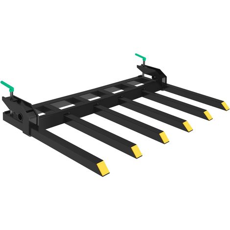 fourches débris à serrage 152 cm charge 1814 kg accessoire godet tracteur mini chargeur levage matériaux (1/5)