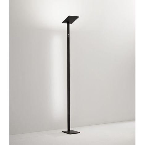Lampadaire Led Quadra Noir En Métal H.180 Cm Perenz