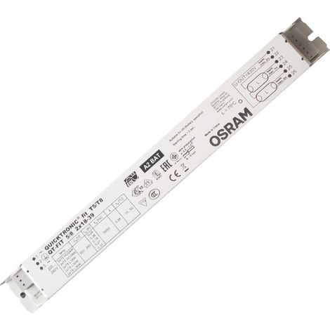 QT-FIT 5/8 2X18-39/220-240 UNV1 Ballast elettronico non dimmerabile, metallo, bianco, 1 pz. (1/2)