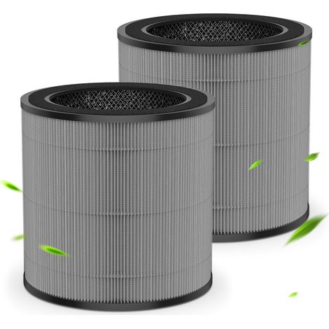 2er-Pack Ersatzfilter FY0910/30, kompatibel mit Philips Ersatzfiltern für Luftreiniger der 900er-Serie AC0950/10 und AC0951/13, H13 True HEPA Kohlefilter, Teilenummer: FY0910/30 (1/5)