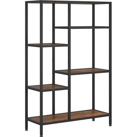 Maison Exclusive - Bücherregal 80x30x120 cm Stahl und Holzwerksto