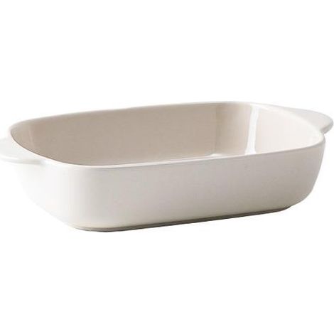 Petit Plat à Four Rectangulaire Céramique Beige Argile (1/5)