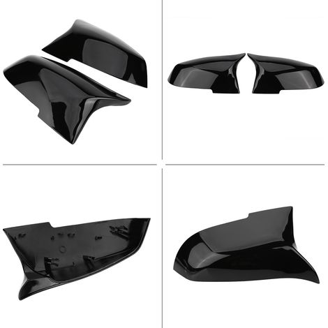 Spiegelkappen für BMW 1er, 2er, 3er, 4er, X1 F20, F30, F32, Glanzschwarz