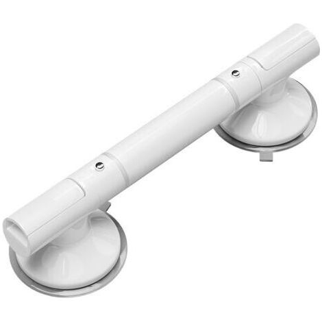 Barres d'appui de 35 cm de long pour seniors, barre d'appui de douche sans perçage, charge maximale 110 kg, barre d'appui de douche avec anneaux lumineux, barre d'appui de baignoire robuste pour salle (1/5)