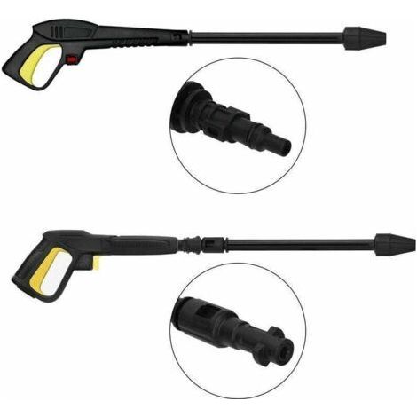 Accessoire pour nettoyeur haute pression--Pistolet à eau haute pression avec lance à jet variable et lance rotative, compatible avec les nettoyeurs haute pression Lavor (1/4)