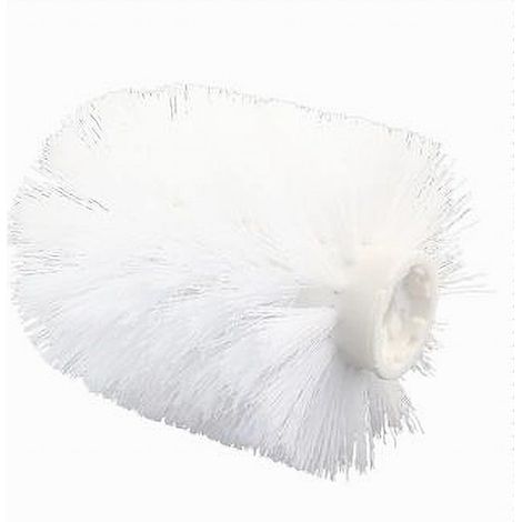 Cleafe - Testina Rotonda Di Ricambio Per Scopino Wc Spazzolone Pulizia Bagno Bianco 79826 - (1/4)