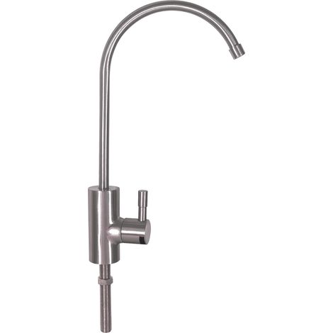 Grifo De Extracción De Acero Inoxidable Cepillado Para ósmosis Inversa Y Purificador Conexión 3/8" (1/5)