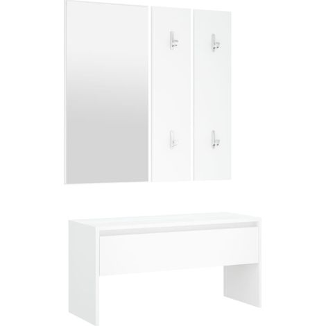 Ensemble de meubles de couloir Blanc Bois d'ingénierie (1/5)