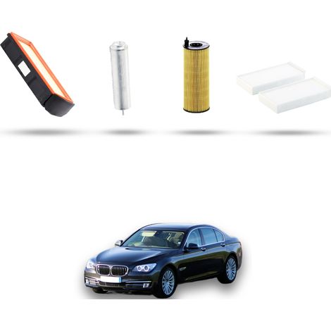 Kit tagliando 4 filtri compatibile con Bmw serie 7 (F01, F02) 750d 280kw dal 2012 (1/5)