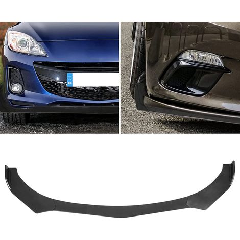 Set mit 5 strukturierten Carbonfaser-Frontstoßstangendiffusoren für Fahrzeugmodifikationen, universell für alle Fahrzeuge (Versand in Übergröße) (1/5)