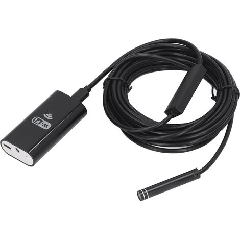 Endoscope pour téléphone portable étanche en alliage d'aluminium et ABS avec WiFi, caméra boroscope pour le contrôle des pipelines