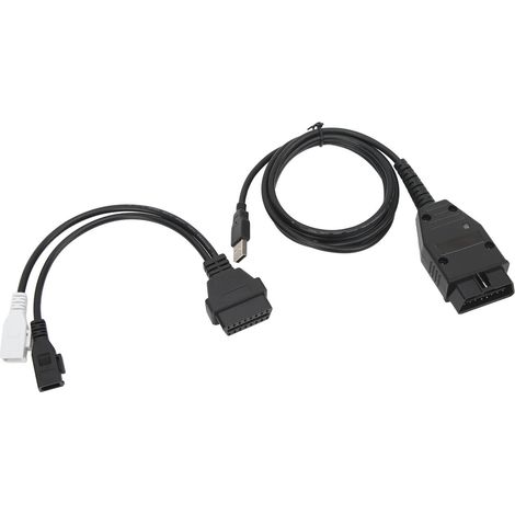 Adaptateur de diagnostic OBD2 multilingue avec port USB et câble de programmation OBD pour la réparation automobile (1/5)