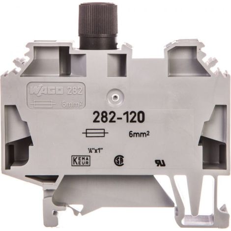 Sicherungsschienenverbinder 6mm2 grau 282-120