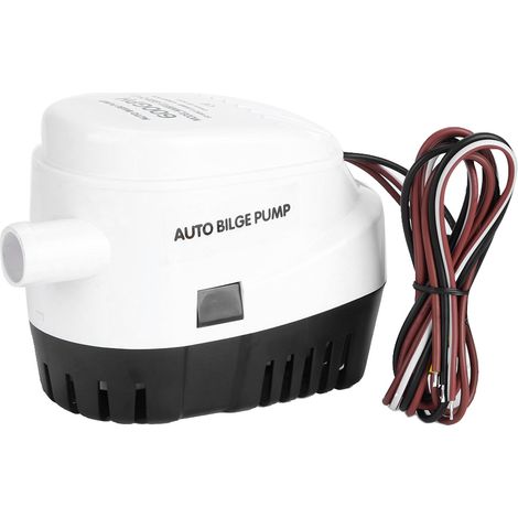 Pompe de cale automatique 12V 600GPH pour bateaux - Protection contre la corrosion (1/5)