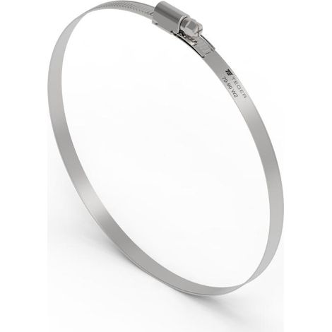 Morsetto a vite senza fine 70-90 (morsetto W2 - acciaio inox) larghezza 9 mm teger (venduto in confezioni da 25) (1/3)