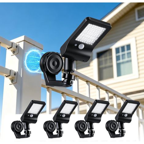 Lampe Solaire Extérieur Détecteur de Mouvement Aimantée sans Perçage 4PCS (1/5)