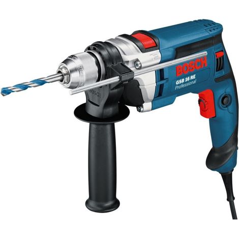 Trade Shop - Taladro Percutor Profesional Bosch Gsb 16 Re Taladro Foret - (1/4)