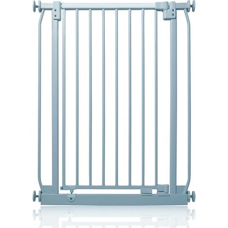 Safetots Extra Tall Elite Safety Gate, 71cm - 80cm, Matt Grey, Extra Tall 96.8cm in Height, Pressure Fit Stair Gate (1/5)