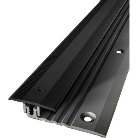 Küberit PPS-Champion Star 4.0 Übergangsprofil versenkt gebohrt Alu eloxiert Schwarz, 4,0 - 9,5mm Typ 378 2700mm