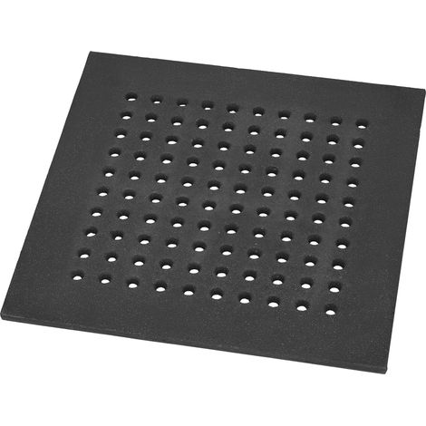 KOTARBAU® Grille Cheminée - Fonte - 40 x 40 cm - Noir - Grille De Décendrage - Robuste - Résistante à la Chaleur - Facile à Nettoyer (1/4)