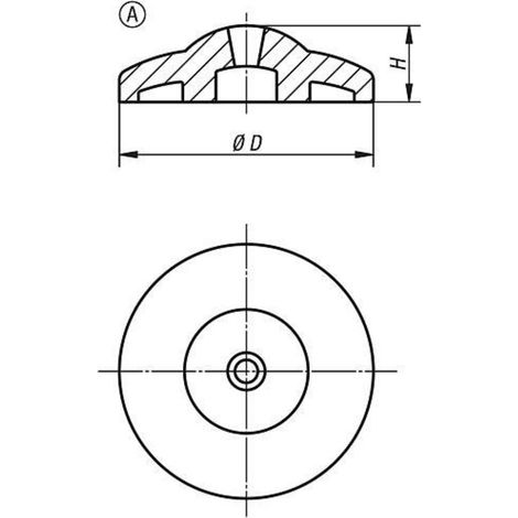 KIPP Teller ECO Form A Edelstahl Ø 40 (1/2)