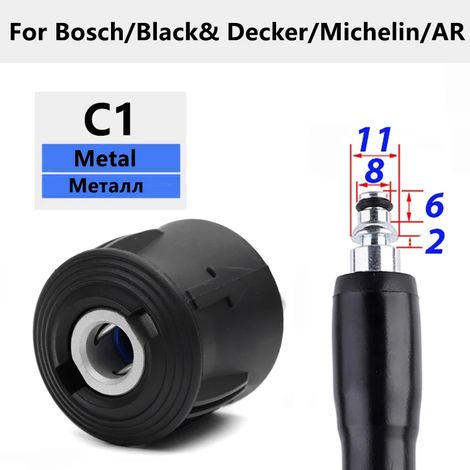 (C1) Adaptateur à raccord rapide pour nettoyeur haute pression, compatible avec pistolet et nettoyeur haute pression, raccord femelle M22 14 mm pour Karcher, Lavor et Bosch. (1/5)