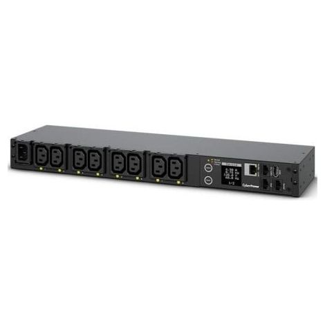 Unidad de Distribución para Alimentación Cyberpower PDU41004/ 16A/ 8x IEC C13/ Formato RACK 1U