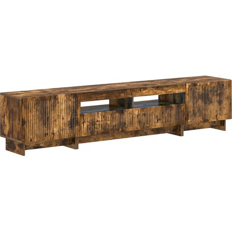 Maison Exclusive - Mobile TV LED a 5 pezzi Rovere Fumo Legno ingegnerizzato (1/5)