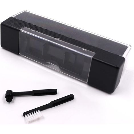 Kit de nettoyage de disques vinyles, brosse de nettoyage en velours antistatique 3 en 1, avec brosse de nettoyage anti-poussière et brosse de nettoyage d'aiguille de disque pour tourne-disque (1/5)
