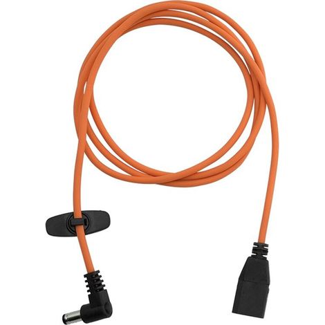 Silikon-Stromkabel für XT60-Stecker auf DC5521, verwendet für den Akkuanschluss von FPV-Brillen, orange.