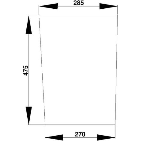 Frontscheibe unten UNIVERSAL D7403 (1/2)