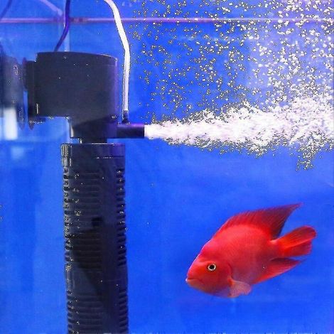 Purificateur d'eau silencieux 3 en 1 avec oxygénation, pompe submersible interne pour aquarium, filtre à oxygène - AquaForge (1/4)