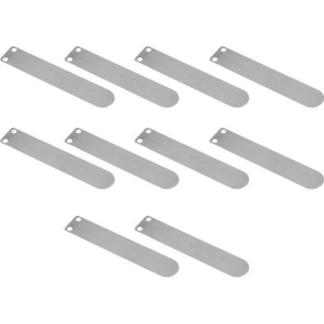 Lot de 10 plaques de soupapes en fonte en forme de languette pour compresseur d'air, accessoires d'admission et d'échappement, plaque d'admission longue de 80 mm (1/5)
