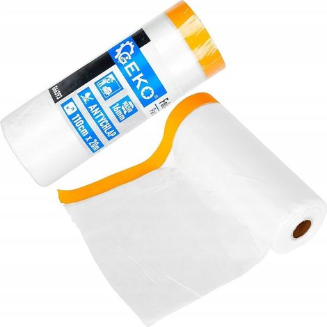 Película protectora de pintura geko 110 cm x 20 m resistente a desgarros (1/3)