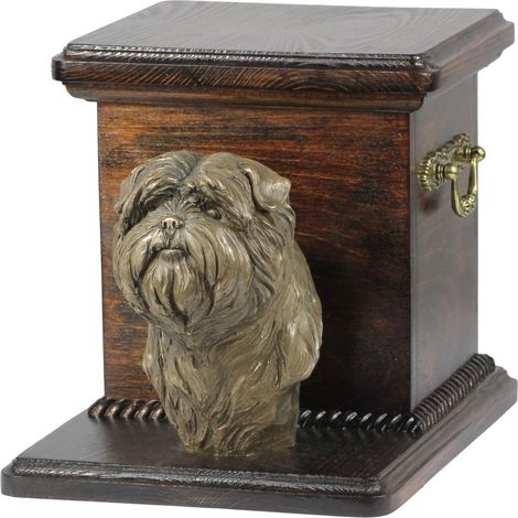 Affenpinscher, Affenpinscher - urne funéraire pour chien avec statuette, urne élégante pour chien, urne unique avec buste de chien par Art-Dog (1/5)