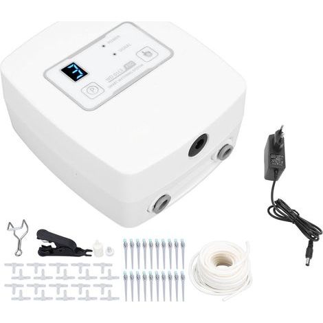 Système d'Irrigation Goutte-à-Goutte DC12V Réglable, Minuterie Automatique, Commande sans Fil via Téléphone, Plantes en Pot (1/5)