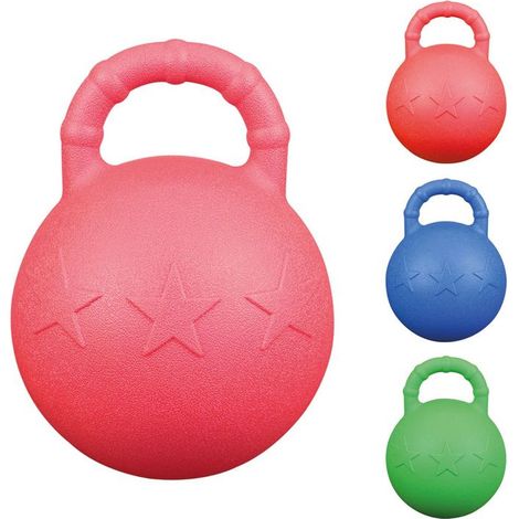 VERDE - Palla per cavalli da gioco modello Happy Play