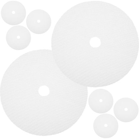 Lot de 8 Tapis en Silicone Ronds 33 CM pour Déshydrateur Alimentaire Tapis de Séchage Antiadhésif pour Fruits et Viande Feuilles Réutilisables pour Séchoir à Fruits et Cuisson'-'- (1/5)