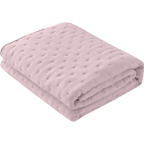 Copriletto Trapuntato Soft Matrimoniale Trapuntino Tinta Unita Due Piazze Coperta Leggera Primavera Estate Trapunta Leggera Sofficissimo Lilla