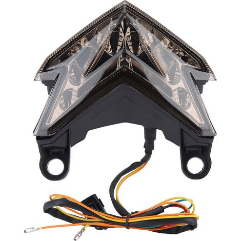Yctze LED Feu Arrière de Moto Lampe Frein Clignotant Feux Arrière à LED pour Moto pour Z800 2013 2014 (noir). (1/5)