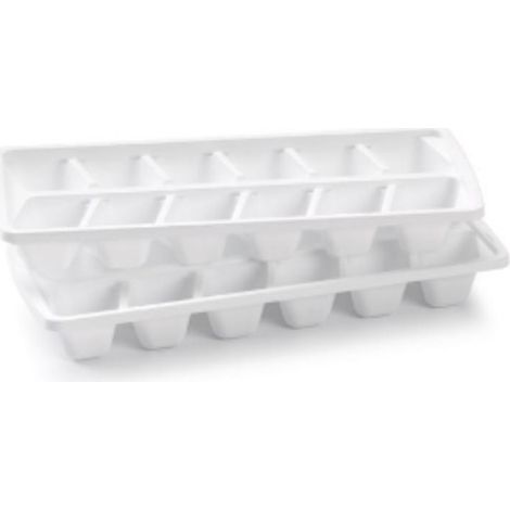 FPLUS cubitera hielo set 2 uds , Set 2 cubetas hielo 12 cubitos
Plástico color blanco