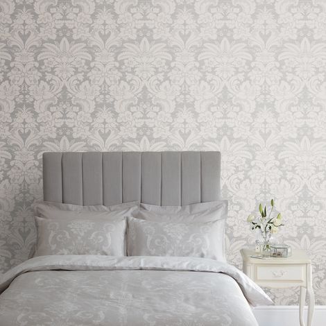 Papier peint intissé Laura Ashley Martigues Moonbeam 1005 x 52cm Gris (1/5)
