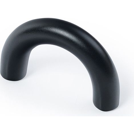 Poignée pour Meuble Style contemporain Fabriqué en Zamac Finition noire mate Distance entre pointes : 32 mm Mesures 40824mm Système de fixation vissé Comprend des vis M4 4 unités - talla