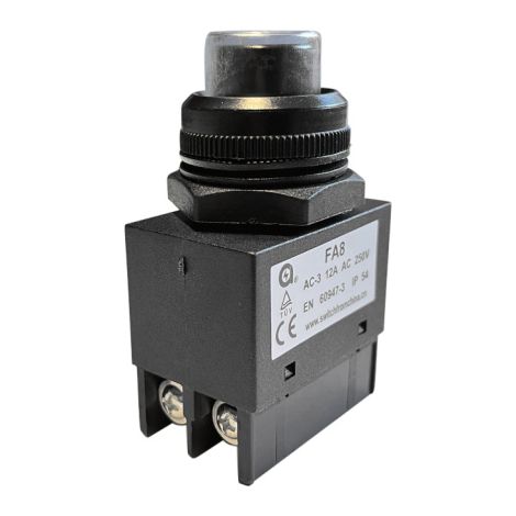 FA8 Druckschalter 250V 12A Schalter Schwarz (1/3)