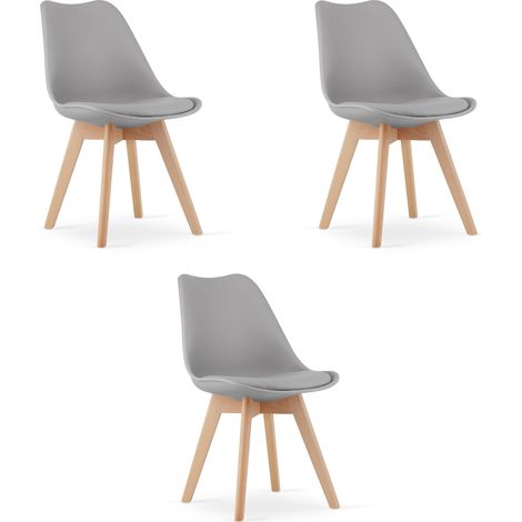 Silla Valora RIKX gris, diseño ergonómico para salón x3 (1/5)