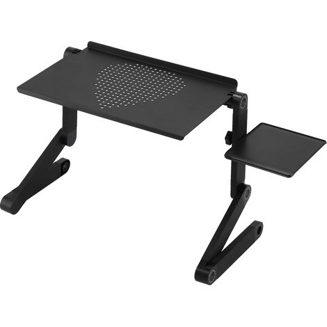 Bureau de lit en alliage d'aluminium, Table relevable, légère, Durable, pliable pour ordinateur Portable, pour le bureau et la maison (1/5)