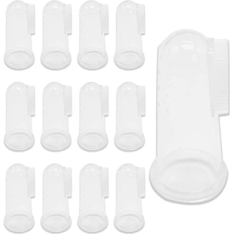 12 Pices Brosse Dents Pour Animaux De Compagnie,brosse A Dent Chien Doigt Brosse Dents Silicone Pour Chien Brosse Dents De Doigt,pour Animal Ch (1/5)