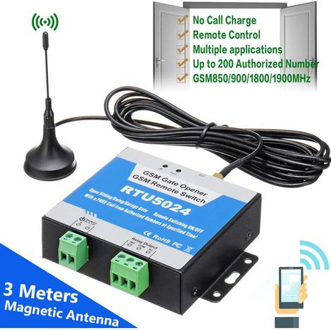 Zoternen – RTU5024 GSM-Zutrittskontrollsystem – Anrufaktivierung – 9–24 V DC-Netzteil – Kompatibel mit 200 Nummern – Stabiles Signal (1/5)